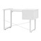 Pro Line Sewing Table, Sewing Machine or Office Desk with 2 Drawers, Fold-Down Top and Height Adjustable Platform - White
